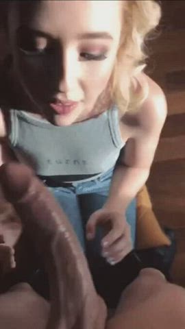 One of the best blowjob blonde - free porn video