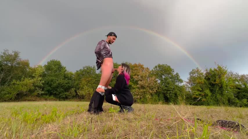 And I’ll be getting head under the rainbow - free porn video