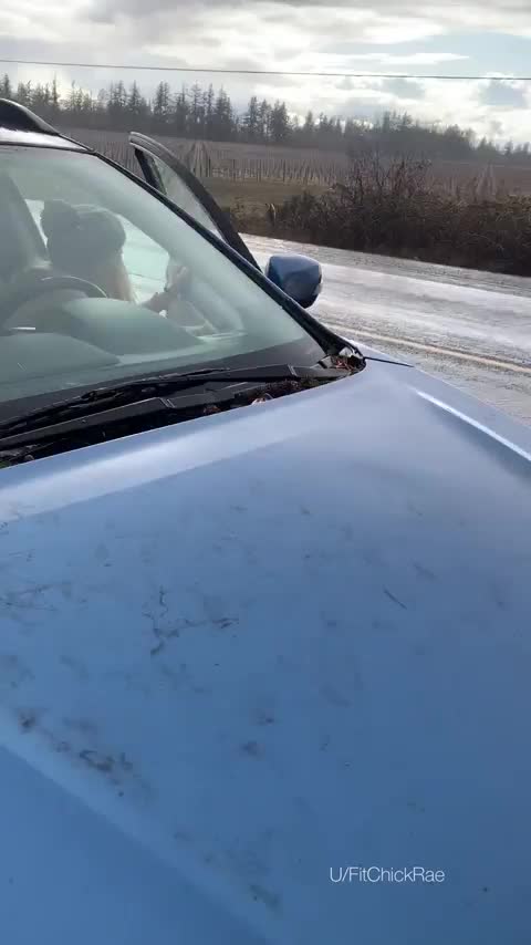 On my way home after playing in the snow naked [gif] - free porn video