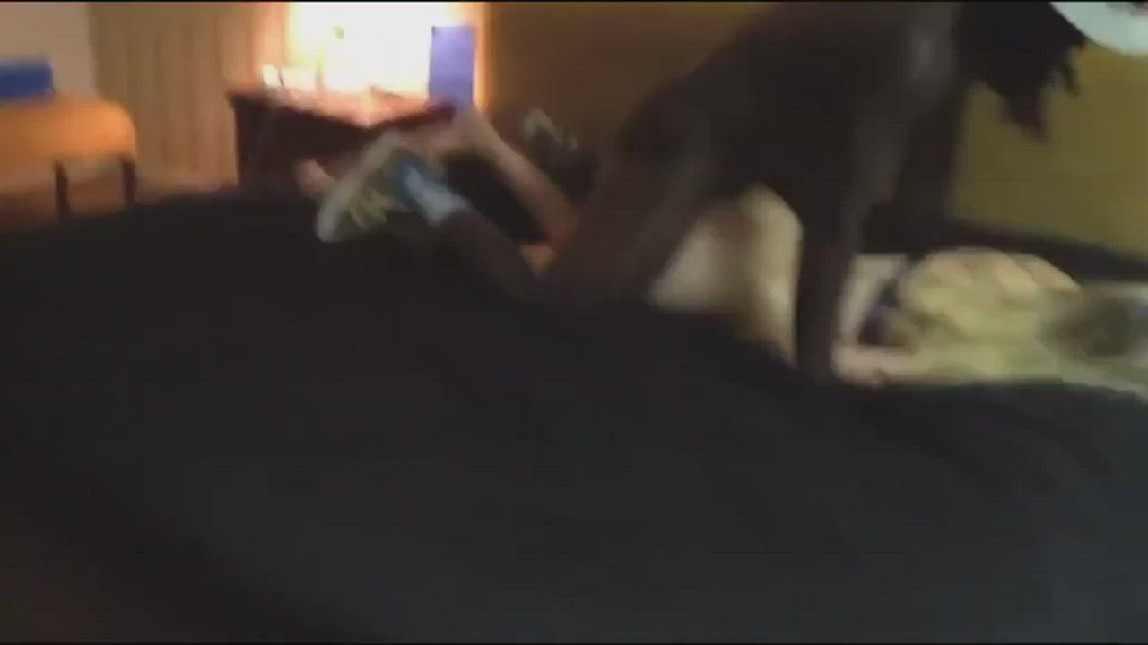 Superb blonde girlfriend has an intense orgasmic fuck with BBC - free porn video