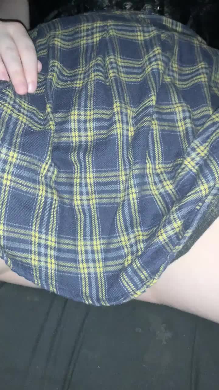 Pull my skirt up and fuck me in public - free porn video