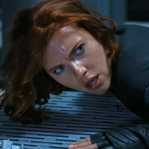 Scarlett Johansson is struggling but she’s determined. - free porn video