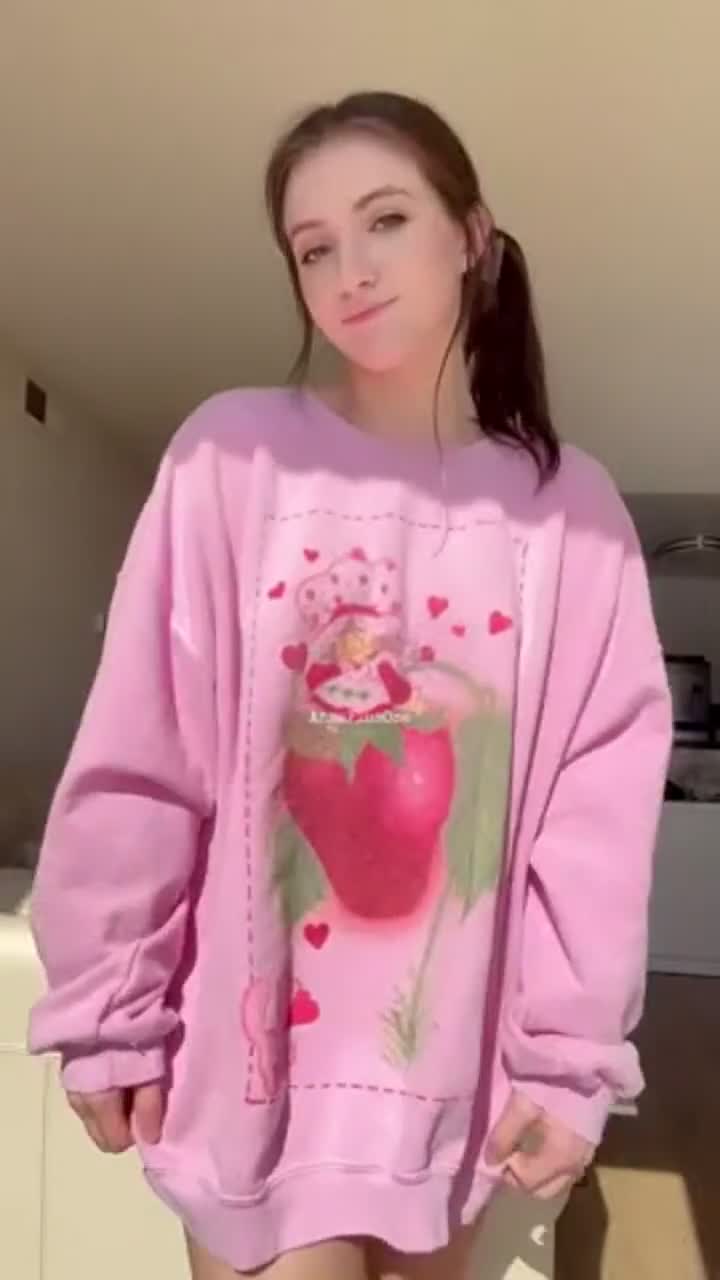 Do you like me better with the sweater on.. or off? - free porn video