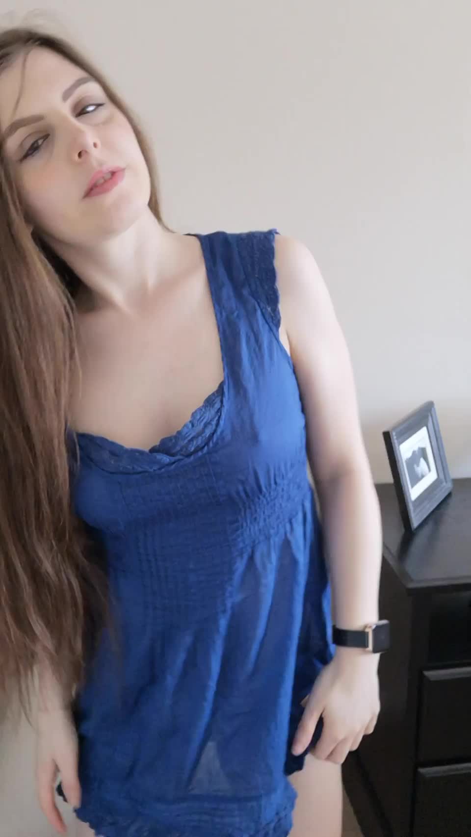 wearing a little dress today - free porn video