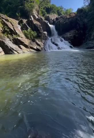 When you are by a waterfall - free porn video