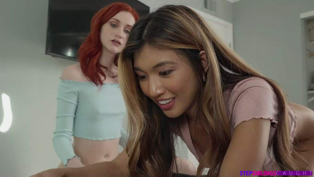 Interracial Threesome with Step sister and her friend Porn GIF by pornotree.com - free porn video