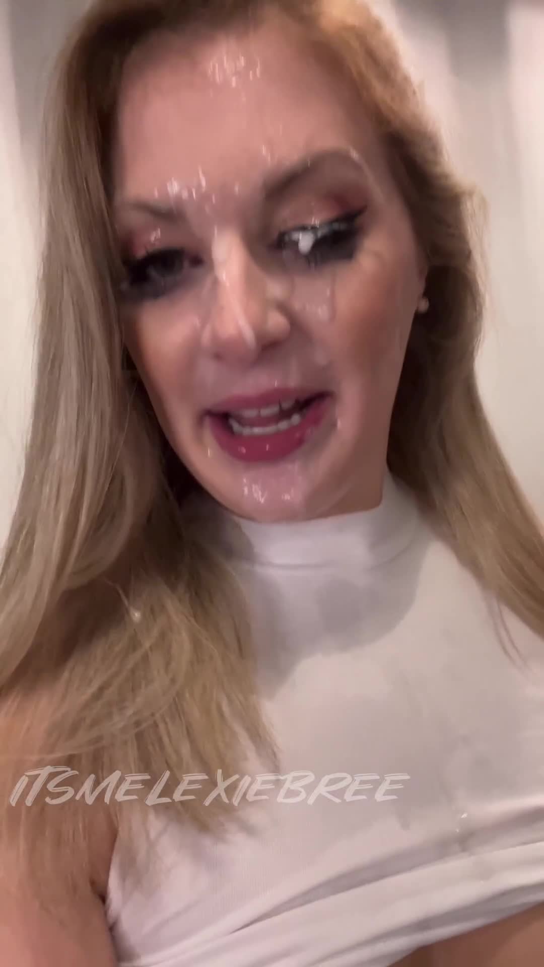 I love the way cum drips off my lashes like this!  - free porn video