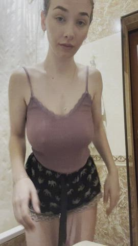 Daddy likes my boobs bouncing at his face - free porn video