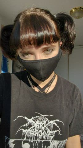 Interested in girls who like metal music and wear a harness? - free porn video