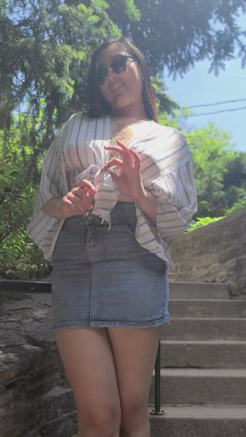 It's honestly too hot to keep my top on, hope you don't mind - free porn video