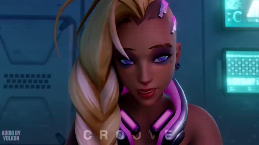 Sombra get creampied (Croove, Volkor) [Overwatch] - free porn video