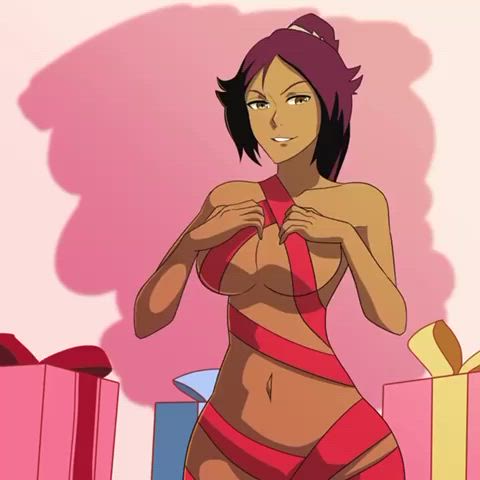 Yoruichi Xmas gift (Scrabble007) [Bleach] - free porn video