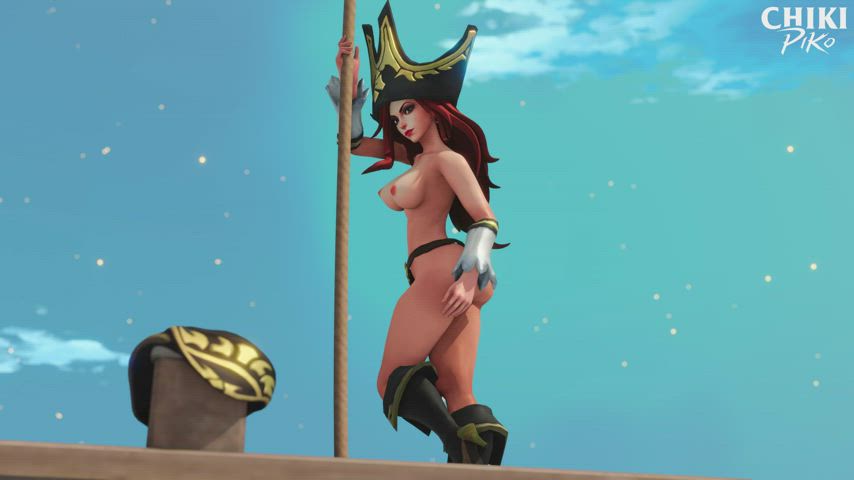 Miss Fortune's pole dance (Chikipiko) [League of Legends] - free porn video