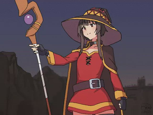 Megumin (Momo no suidou sui) [Konosuba] - free porn video