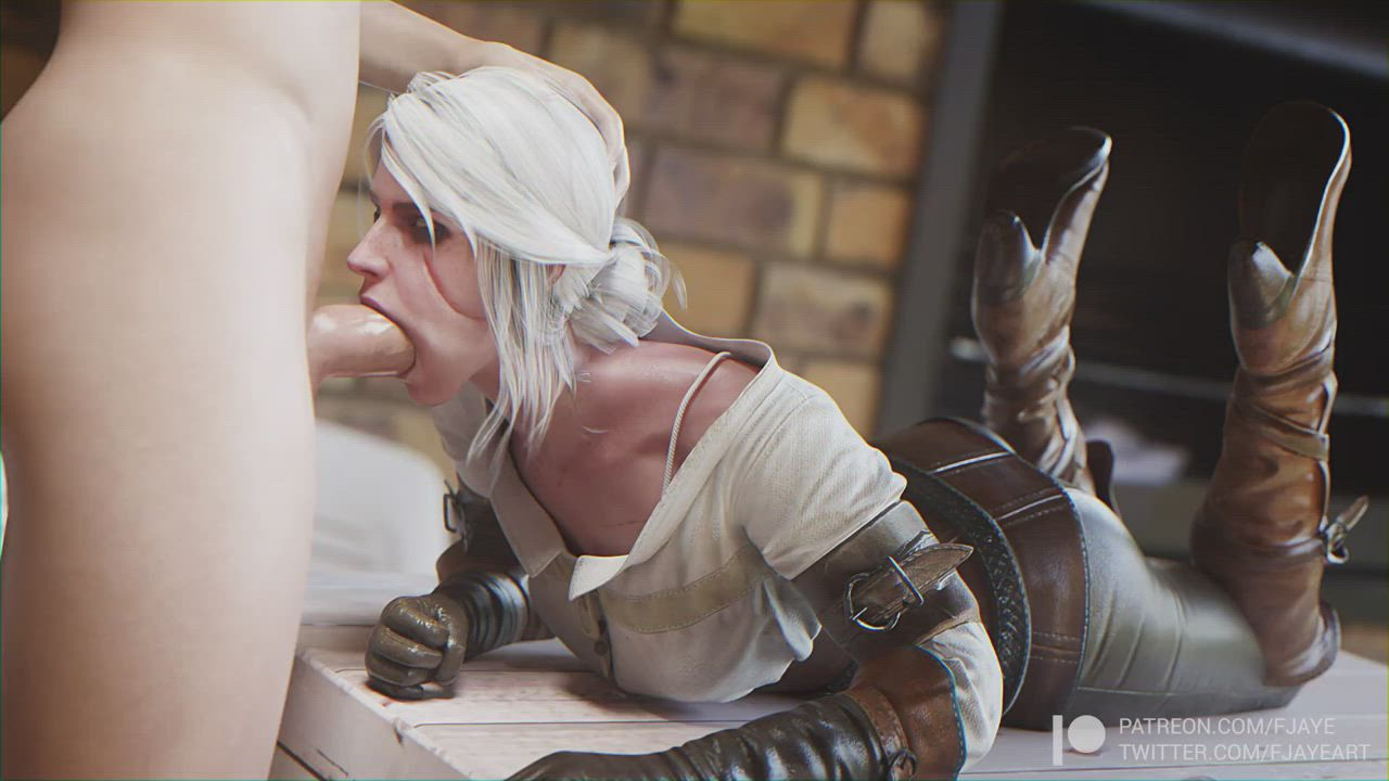 Ciri face-fucked (fjaye, Evilaudio) [The Witcher] - free porn video