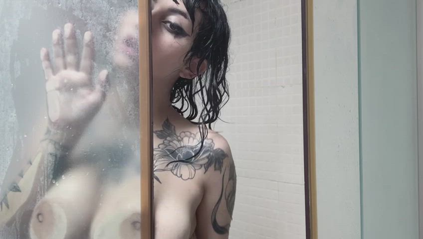 pov: you come over a little early on game night and find me in the shower before my husband gets home from work 😈 - free porn video