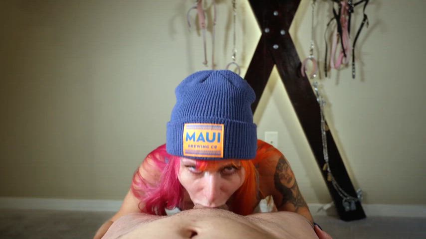Worshipping him on my knees is the best - free porn video
