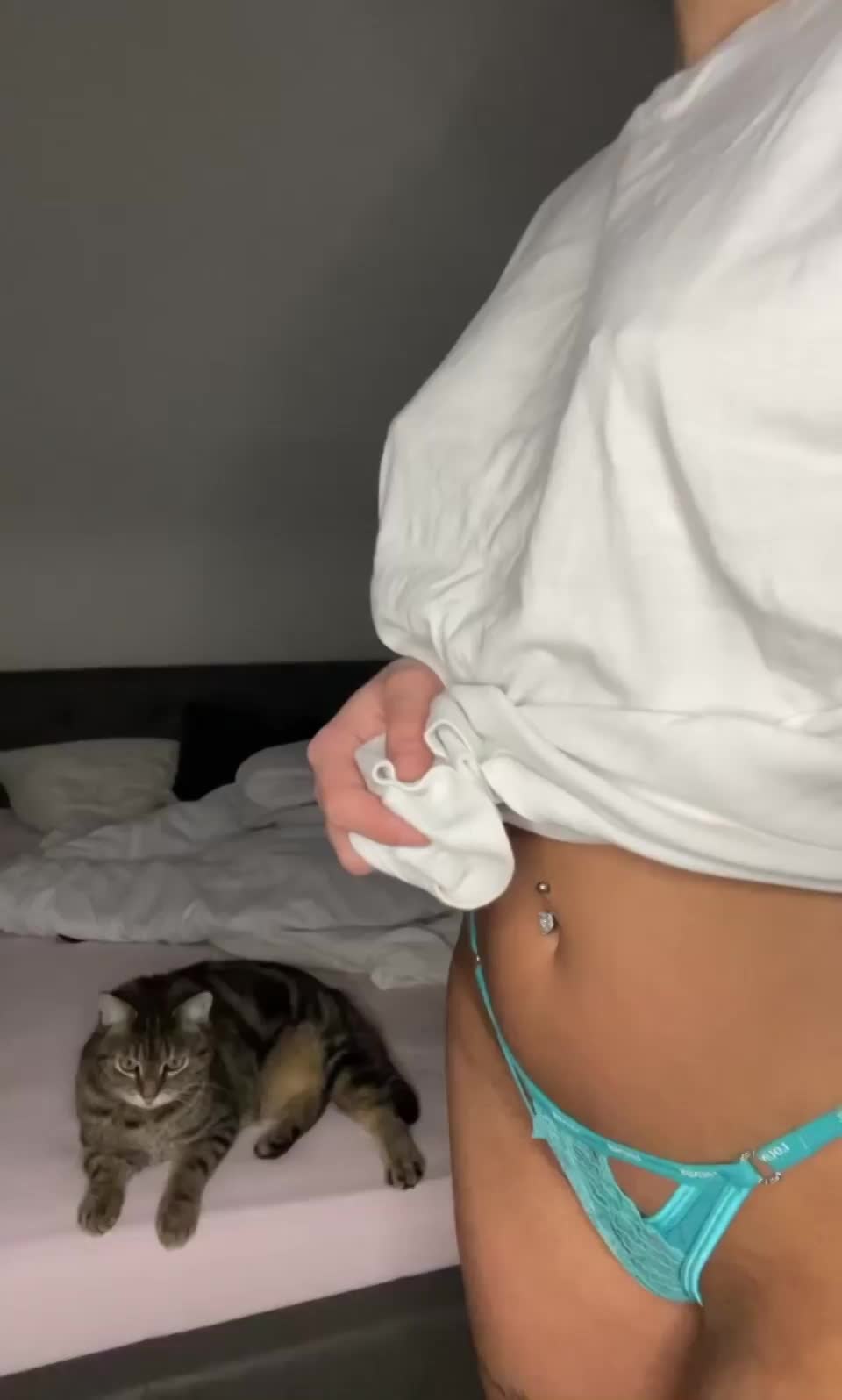 Can my volleyball coach tell that I got new piercings? - free porn video