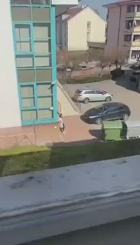 black hair bbw chicc masturbating in public open parking - free porn video
