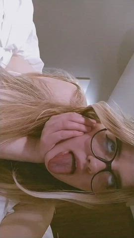 Learning how to do ahegao so that you can cum on my face at any time during ahegao - free porn video