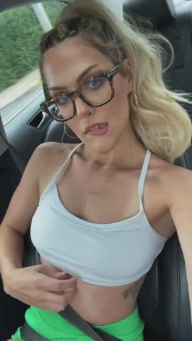 this one is for the guy who was just eye-fucking me at the gym 😘 [GIF] - free porn video