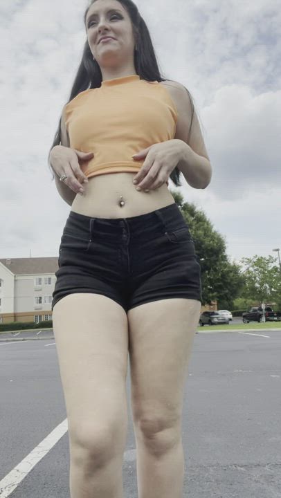 I love public flashing tbh, what would you do if you saw this?🙈🙊 - free porn video