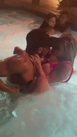 Pumping my brains out to the thought of perfect sluts getting railed in public - free porn video