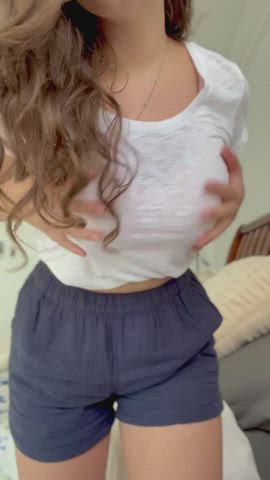 can i be your funsized, all-natural, big titty snack?(19f) - free porn video