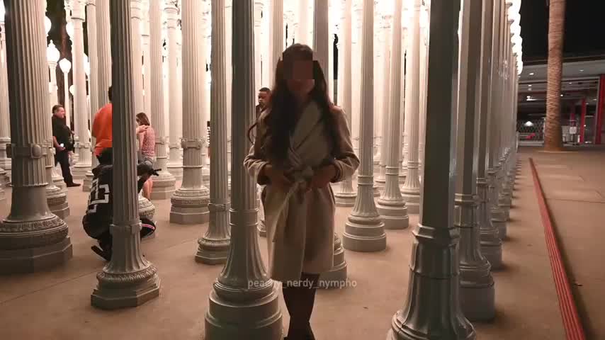 Daddy, I flashed my naked body in public for the first time! 😍 - free porn video