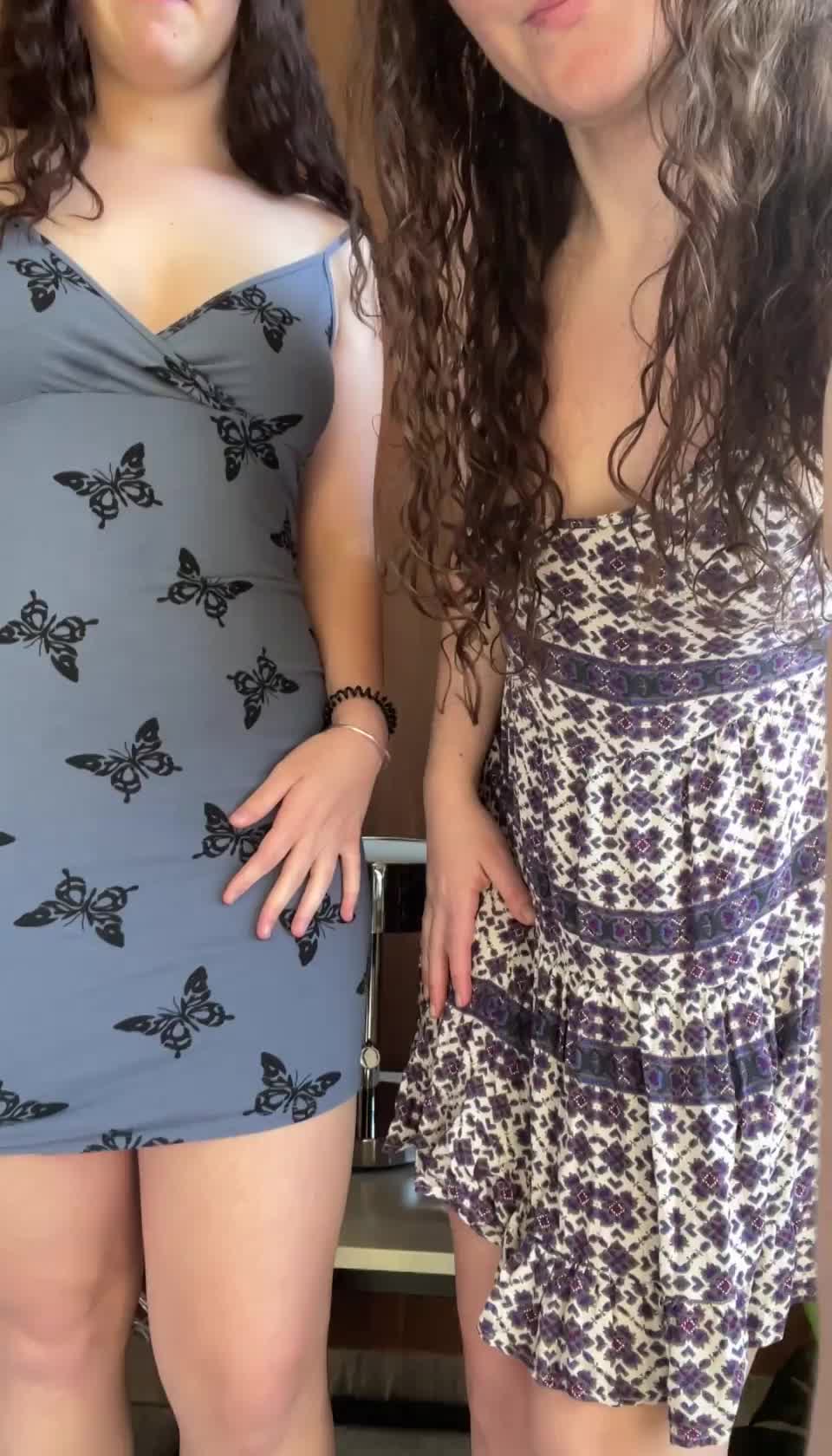 what's better than one girl flashing in a sundress? - free porn video