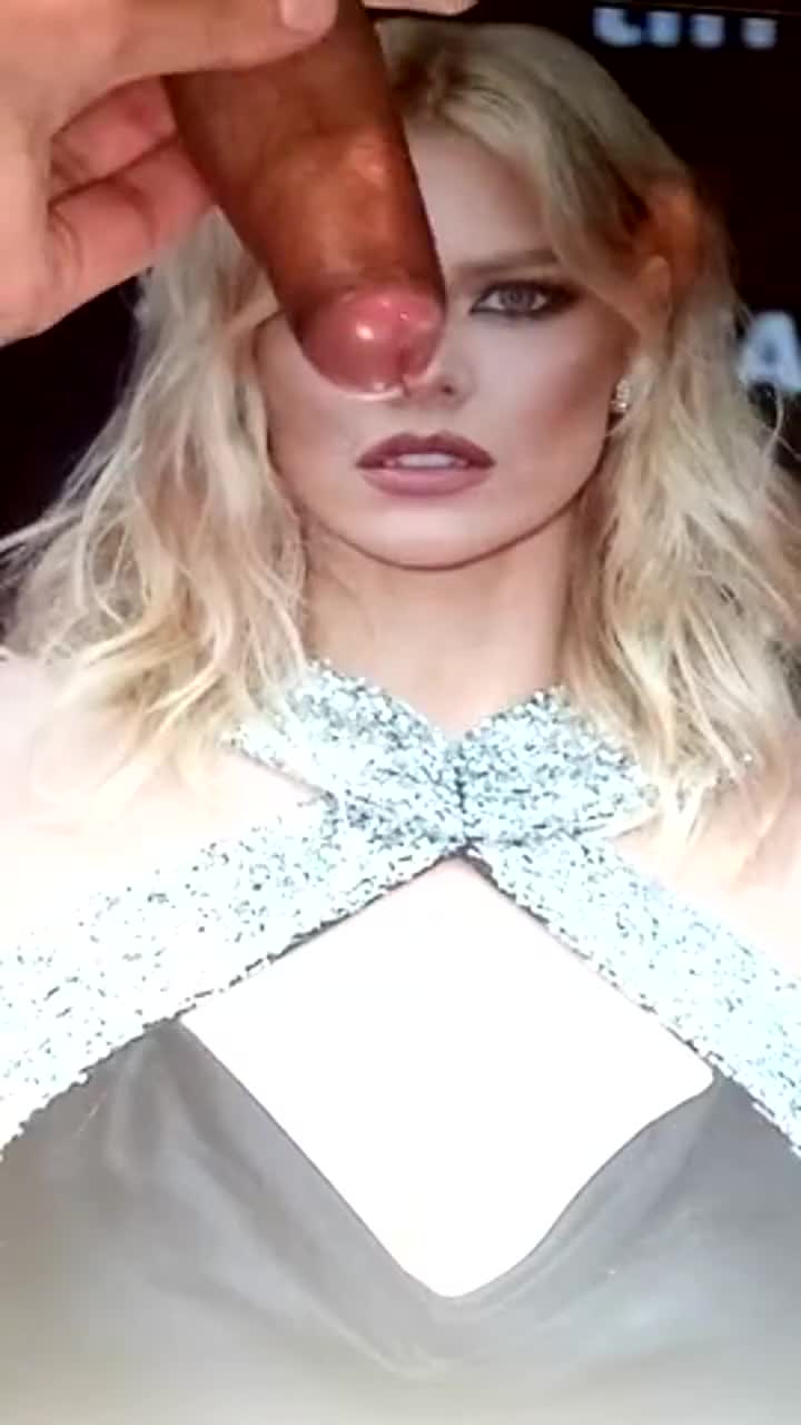 Samara Weaving tribute. Gorgeous face covered in cum and spit🍆💦 - free porn video