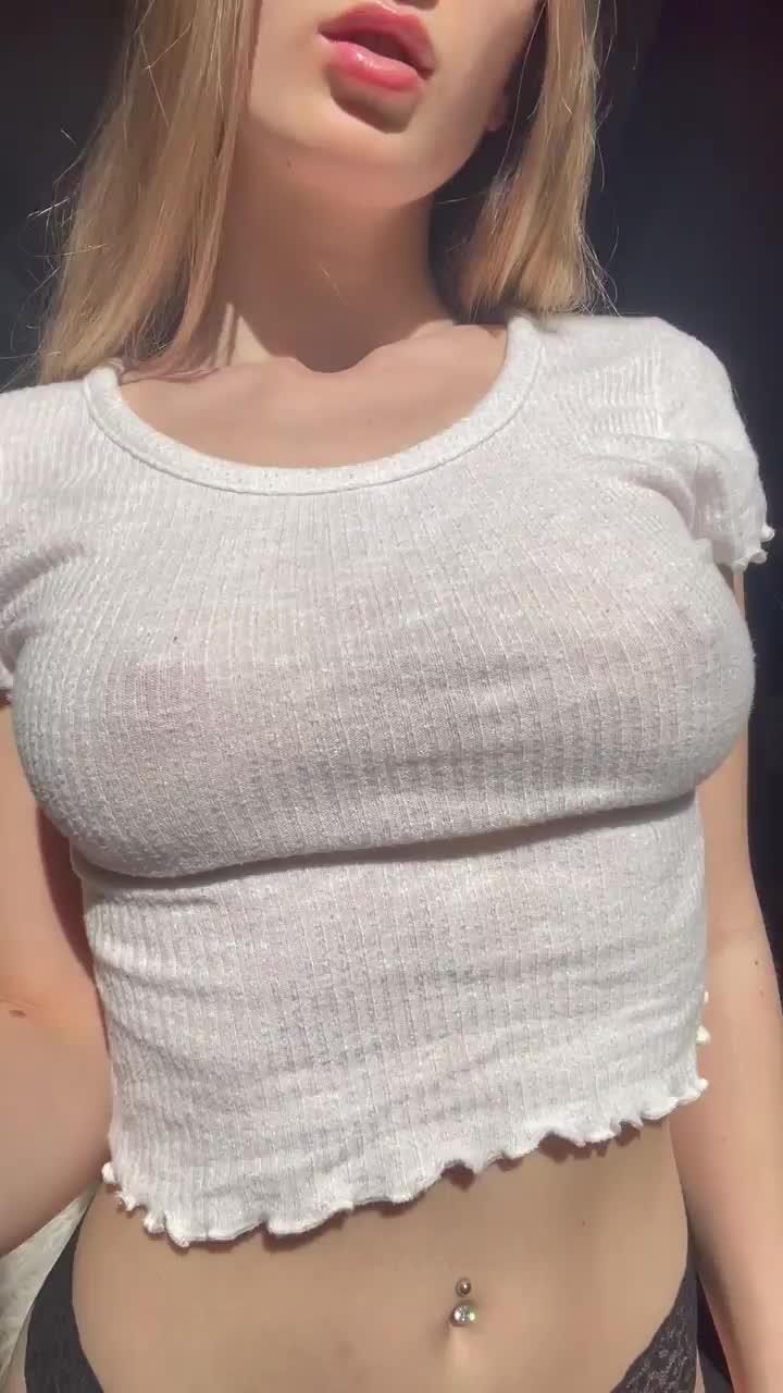 They’re definitely not the biggest, but very perky ☝🏼🥰 - free porn video