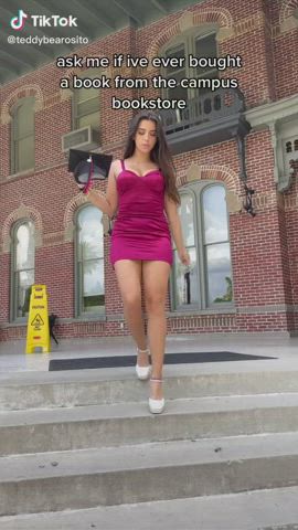 Walking down the stairs - free porn video