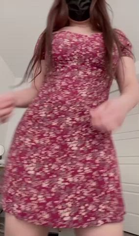 Curvy Korean girl in sundress could be sexy too.. - free porn video