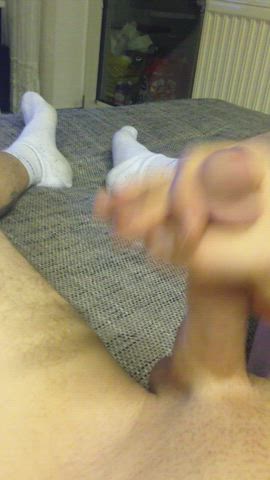 was pretty surprised about the hefty cum spurt fountain that erupts while edging my BWC loudly moaning and announcing 💪😎 - free porn video