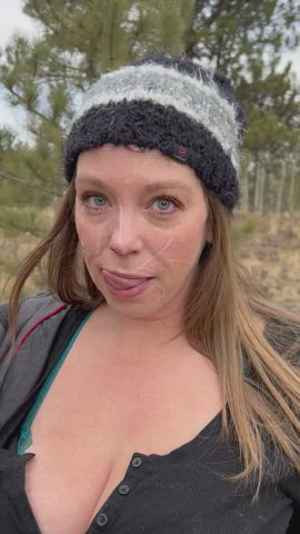 Nothing like a nice cumwalk through the woods! - free porn video