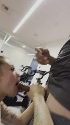 Getting my post-workout protein shot [gif] - free porn video