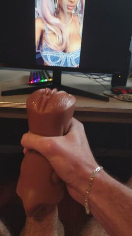 Slow Motion Cardi B Goon Cumshot - free porn video