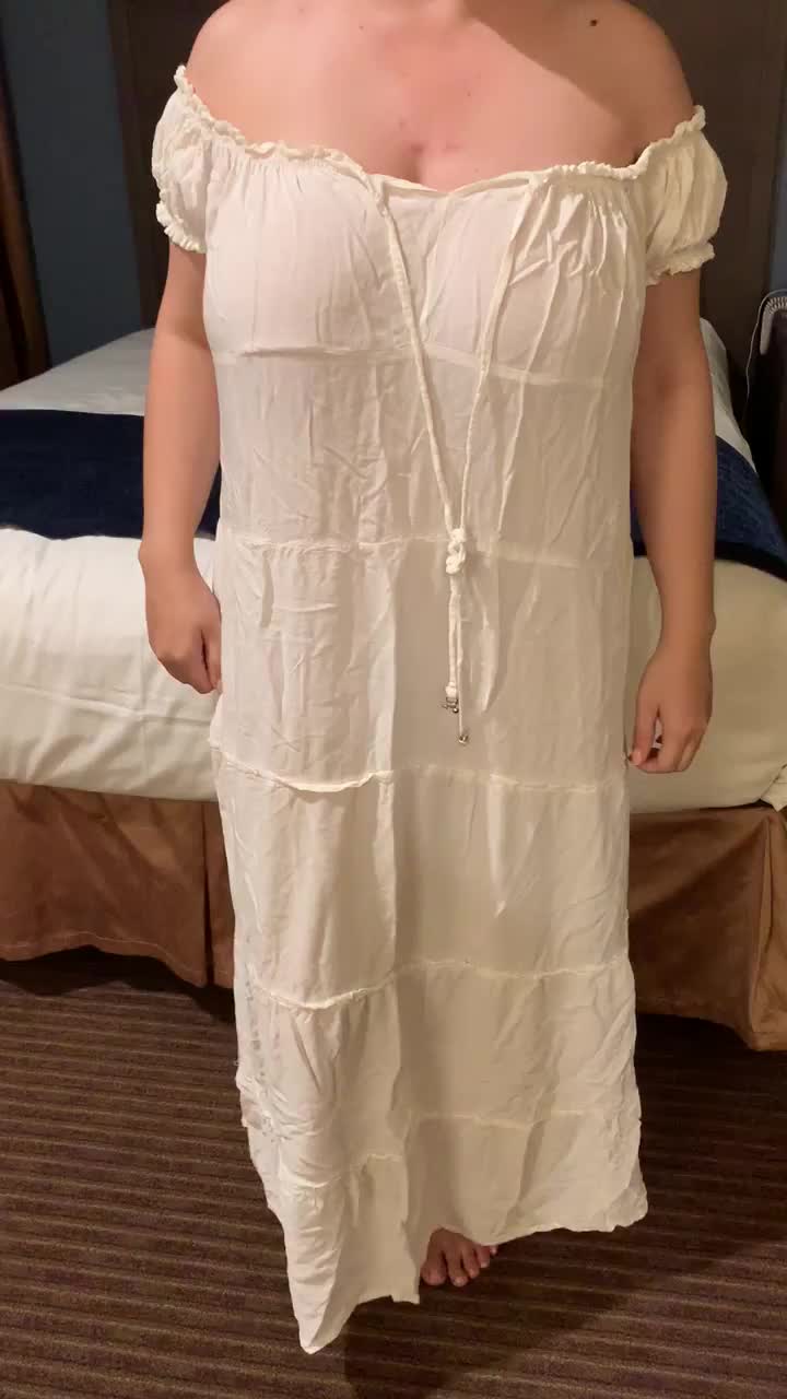 This slip really hides my curves. Let me show them to you. - free porn video
