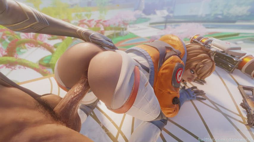 Wattson at the Golden Gardens [Apex Legends] (dzooworks) - free porn video