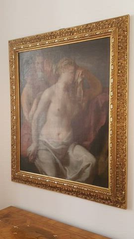 In a very serious and respected museum. I saw this painting and immediately knew what I had to do. heh [GIF] - free porn video