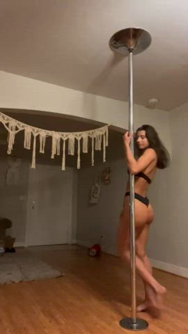 currently, I'm learning pole dance, making progress with each passing day - free porn video