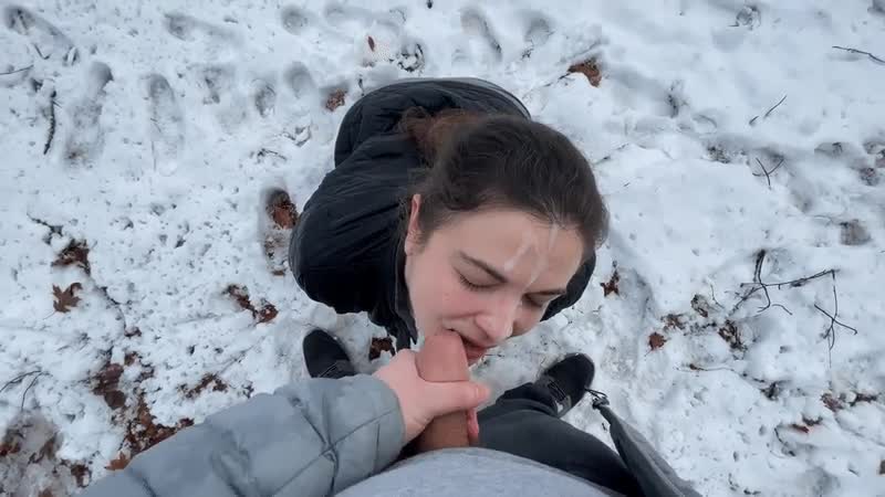 My First Outdoor Facial - free porn video