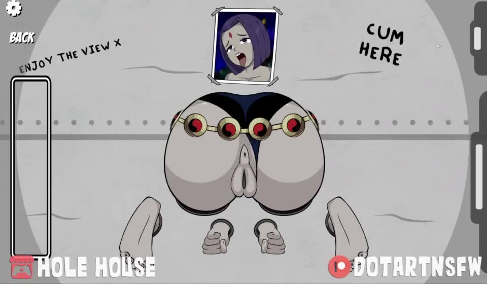 Raven Stuck In Wall (DotArtNSFW) [Teen Titans] - free porn video