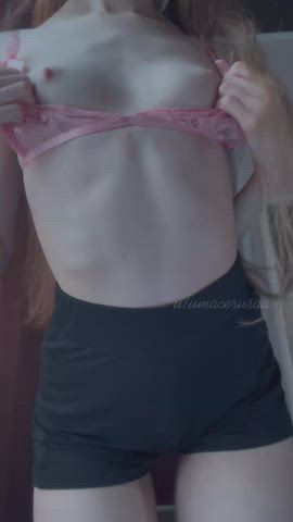 My little boobs need care and kisses - free porn video