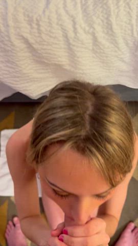 I drained him all over my face🤭💦 - free porn video