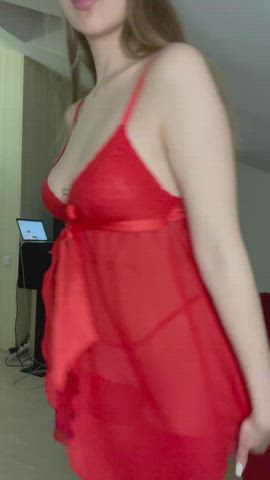 in red lingerie - free porn video