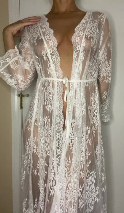 I hope you dont mind if my robe is seethru - free porn video