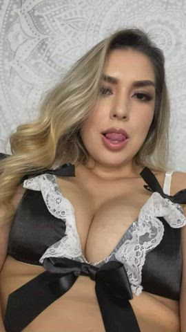 Grab my tits while you fuck this little pussy - free porn video
