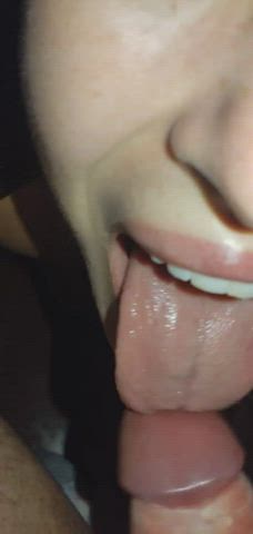 [OC] Good girl with super close up cum swallow. Do you have more for me? - free porn video